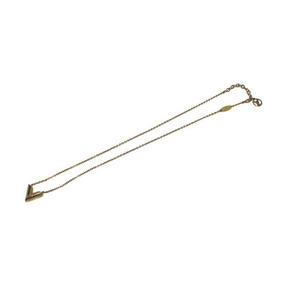 LOUIS VUITTON Gold Necklace - Picture 1 of 7
